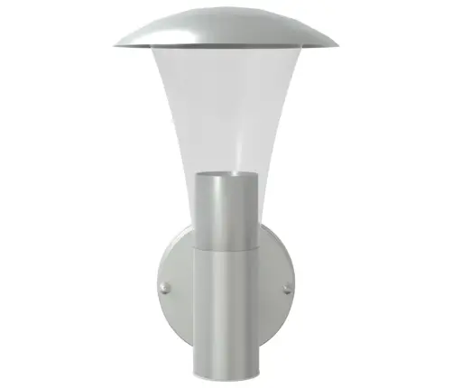 Āra Sienas Lampa, Sudrabaina, Nerūsējošs Tērauds Vidaxl