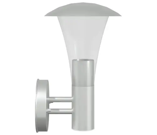 Āra Sienas Lampa, Sudrabaina, Nerūsējošs Tērauds Vidaxl