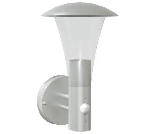 Anduriga Õue Seinavalgusti, Hõbedane, Roostevaba Teras