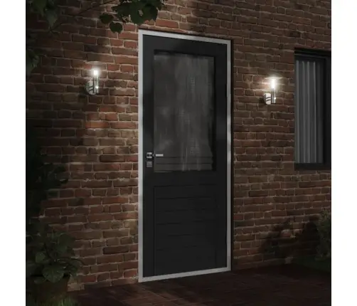 Anduriga Õue Seinavalgusti, Hõbedane, Roostevaba Teras