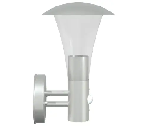 Anduriga Õue Seinavalgusti, Hõbedane, Roostevaba Teras