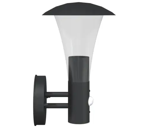 Anduriga Õue Seinavalgusti, Must, Roostevaba Teras