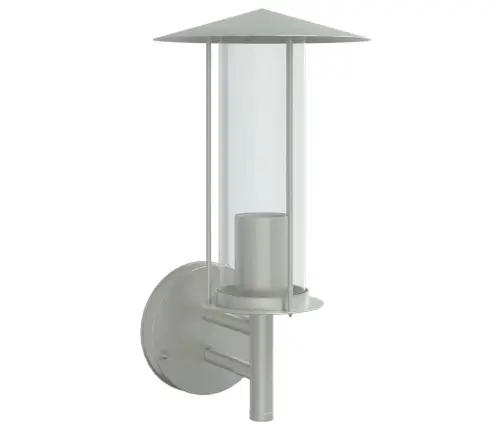 Āra Sienas Lampa, Sudrabaina, Nerūsējošs Tērauds Vidaxl