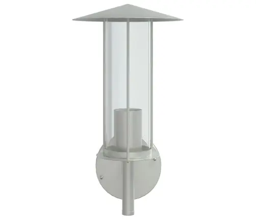 Āra Sienas Lampa, Sudrabaina, Nerūsējošs Tērauds Vidaxl