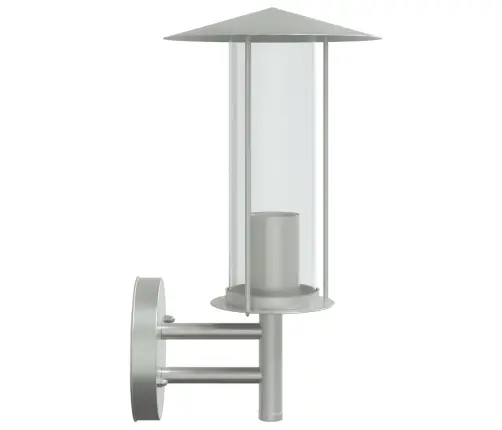 Āra Sienas Lampa, Sudrabaina, Nerūsējošs Tērauds Vidaxl