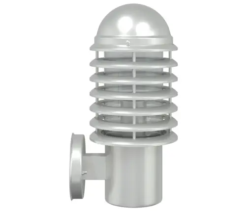 Āra Sienas Lampa, Sudrabaina, Nerūsējošs Tērauds Vidaxl