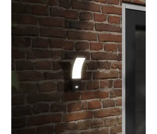 Anduriga Õue Led-Seinavalgustid 2 Tk, Must, Survealumiinium