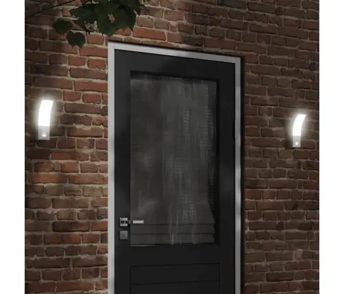 Āra Led Sienas Lampas, Balta, Liets Alumīnijs Vidaxl