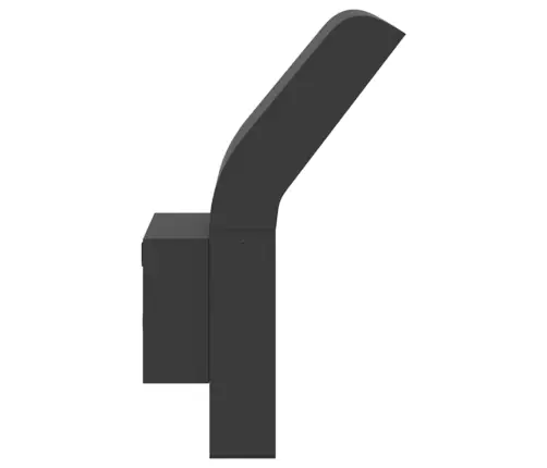 Āra Led Sienas Lampa, Melnas, Liets Alumīnijs Vidaxl