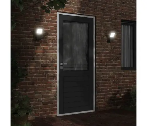 Õue Led-Seinavalgustid 2 Tk, Must, Survevalatud Alumiinium