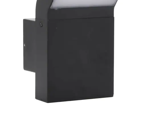 Õue Led-Seinavalgustid 2 Tk, Must, Survevalatud Alumiinium