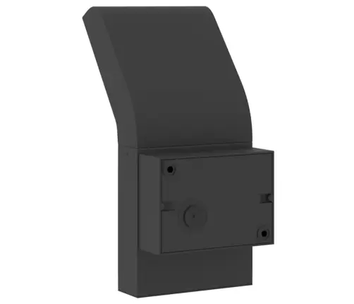 Āra Led Sienas Lampa Ar Sensora, Melns, Liets Alumīnijs Vidaxl