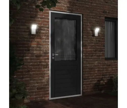 Āra Led Sienas Lampa, Balta, Liets Alumīnijs Vidaxl