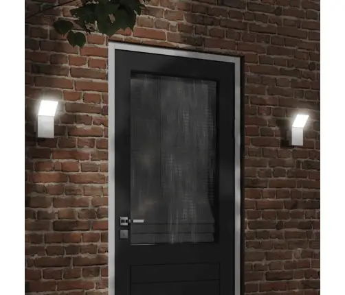 Āra Led Sienas Lampa, Balta, Liets Alumīnijs Vidaxl