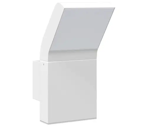 Āra Led Sienas Lampas, 2 Gab., Balta, Liets Alumīnijs Vidaxl