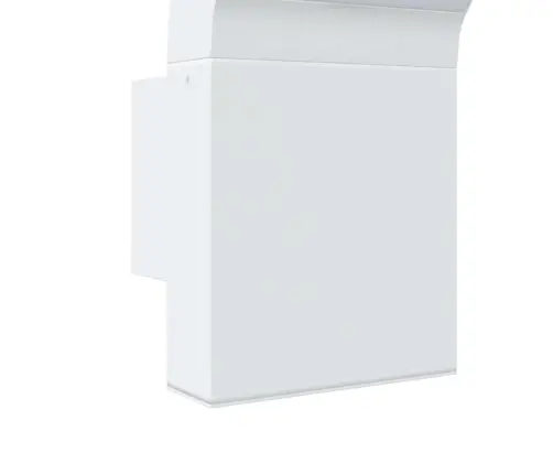 Āra Led Sienas Lampas, 2 Gab., Balta, Liets Alumīnijs Vidaxl