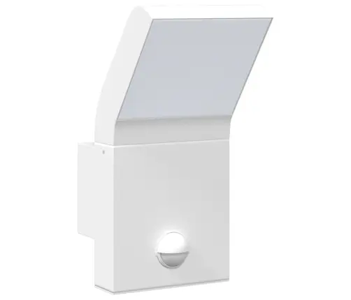 Āra Led Sienas Lampa Ar Sensora, Balta, Liets Alumīnijs Vidaxl