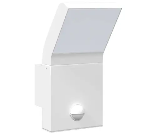 Āra Led Sienas Lampas Ar Sensoru 2 Gab. Balta Liets Alumīnijs Vidaxl