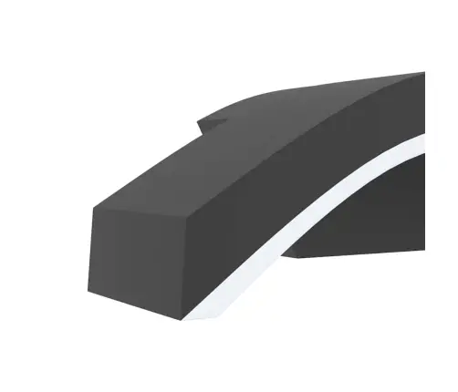 Āra Led Sienas Lampas, 2 Gab., Melnas, Liets Alumīnijs Vidaxl