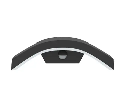 Āra Led Sienas Lampa Ar Sensora, Melns, Liets Alumīnijs Vidaxl