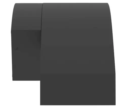 Āra Led Sienas Lampa Ar Sensora, Melns, Liets Alumīnijs Vidaxl