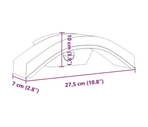 Āra Led Sienas Lampa Ar Sensora, Melns, Liets Alumīnijs Vidaxl