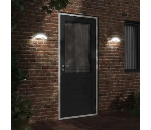 Anduriga Õue Led-Seinavalgustid 2 Tk, Valge, Survealumiinium