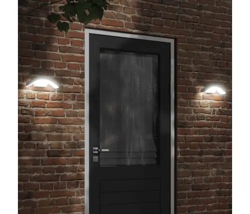 Anduriga Õue Led-Seinavalgustid 2 Tk, Valge, Survealumiinium