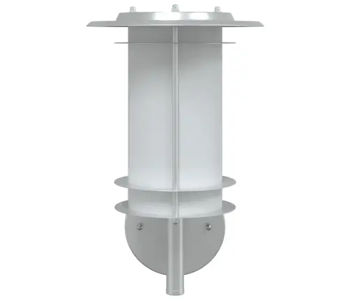 Āra Sienas Lampa, Sudrabaina, Nerūsējošs Tērauds Vidaxl