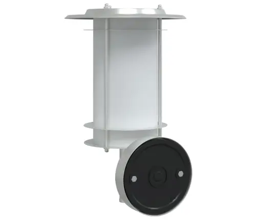 Āra Sienas Lampa, Sudrabaina, Nerūsējošs Tērauds Vidaxl