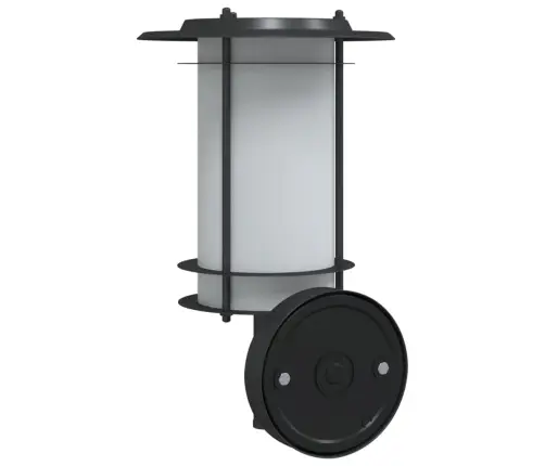 Āra Sienas Lampas, 2 Gab., Melns, Nerūsējošs Tērauds Vidaxl