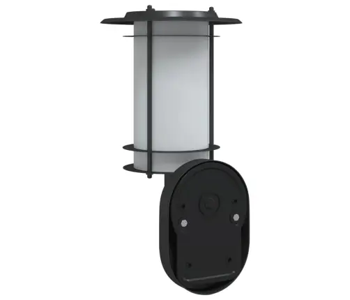 Lauko Šviestuvai Su Jutikliais, 2Vnt., Juodi, Plienas