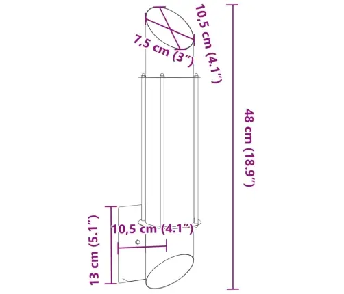Õue Seinavalgustid 2 Tk, Hõbedane, Roostevaba Teras