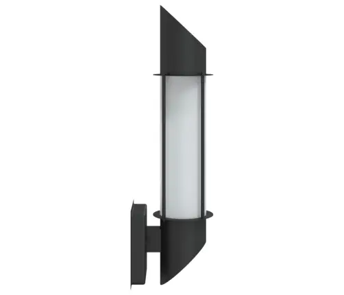 Āra Sienas Lampas, 2 Gab., Melns, Nerūsējošs Tērauds Vidaxl