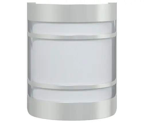 Āra Sienas Lampas, 2 Gab., Sudraba Krāsa, Nerūsējošs Tērauds Vidaxl