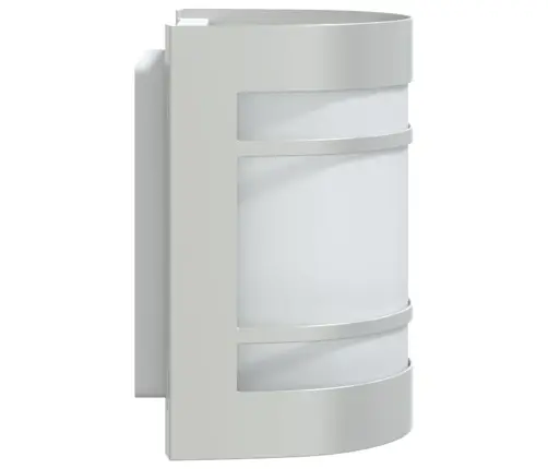 Āra Sienas Lampas, 2 Gab., Sudraba Krāsa, Nerūsējošs Tērauds Vidaxl