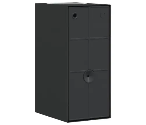 Āra Sienas Lampas, 2 Gab., Melns, Liets Alumīnijs Vidaxl