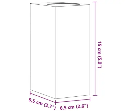 Āra Sienas Lampas, 2 Gab., Melns, Liets Alumīnijs Vidaxl