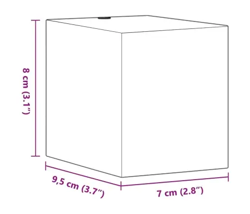 Āra Sienas Lampa, Melnas, Liets Alumīnijs Vidaxl