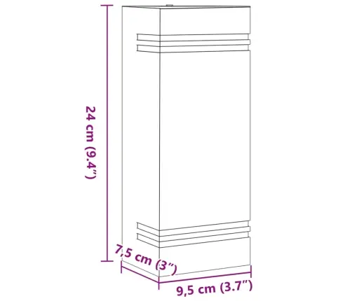 Sieniniai Lauko Šviestuvai, 2Vnt., Sidabriniai, Plienas