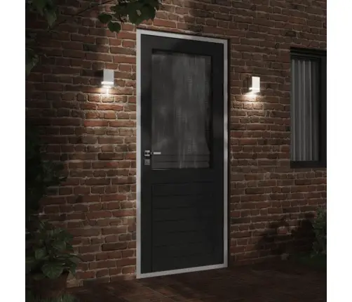 Āra Sienas Lampa, Sudrabaina, Nerūsējošs Tērauds Vidaxl