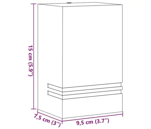 Sieninis Lauko Šviestuvas, Juodos Spalvos, Nerūdijantis Plienas