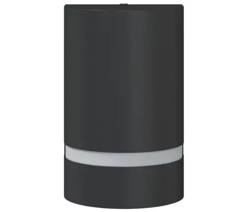 Āra Sienas Lampa, Melnas, Liets Alumīnijs Vidaxl