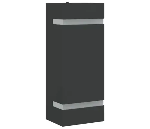 Āra Sienas Lampa, Melns, Nerūsējošs Tērauds Vidaxl