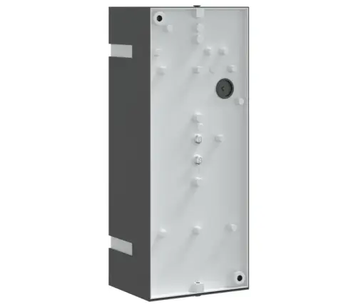 Āra Sienas Lampa, Melns, Nerūsējošs Tērauds Vidaxl