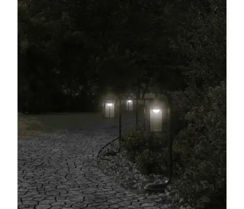 Āra Zemes Lampa, Melnas, 60 Cm, Nerūsējošs Tērauds Vidaxl