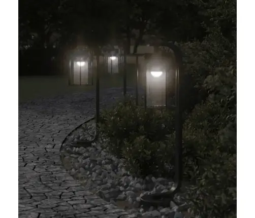 Āra Zemes Lampa, Melnas, 60 Cm, Nerūsējošs Tērauds Vidaxl