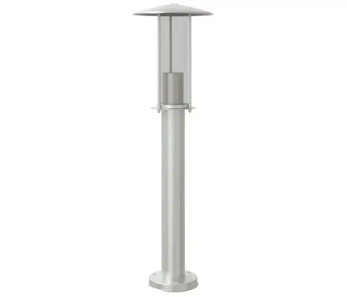 Āra Zemes Lampa, Sudrabaina, 60 Cm, Nerūsējošs Tērauds Vidaxl