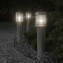 Āra Zemes Lampa, Sudrabaina, 60 Cm, Nerūsējošs Tērauds Vidaxl