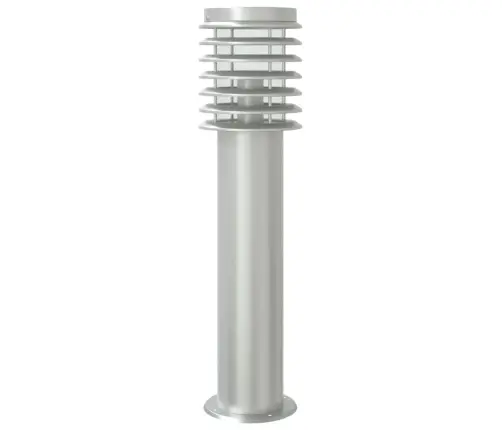 Āra Zemes Lampa Ar Sensora Sudrabaina 60 Cm Nerūsējošs Tērauds Vidaxl